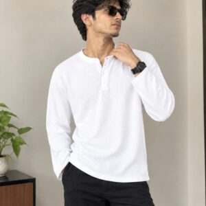 Vintage Henley White